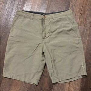 O'Neill Men's Khaki Hybrid Stretch Shorts Size 34
